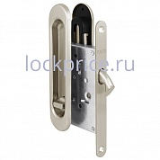 Картинка Защелка Punto (Пунто) с ручками для раздвижных дверей Soft LINE SL-011 SN